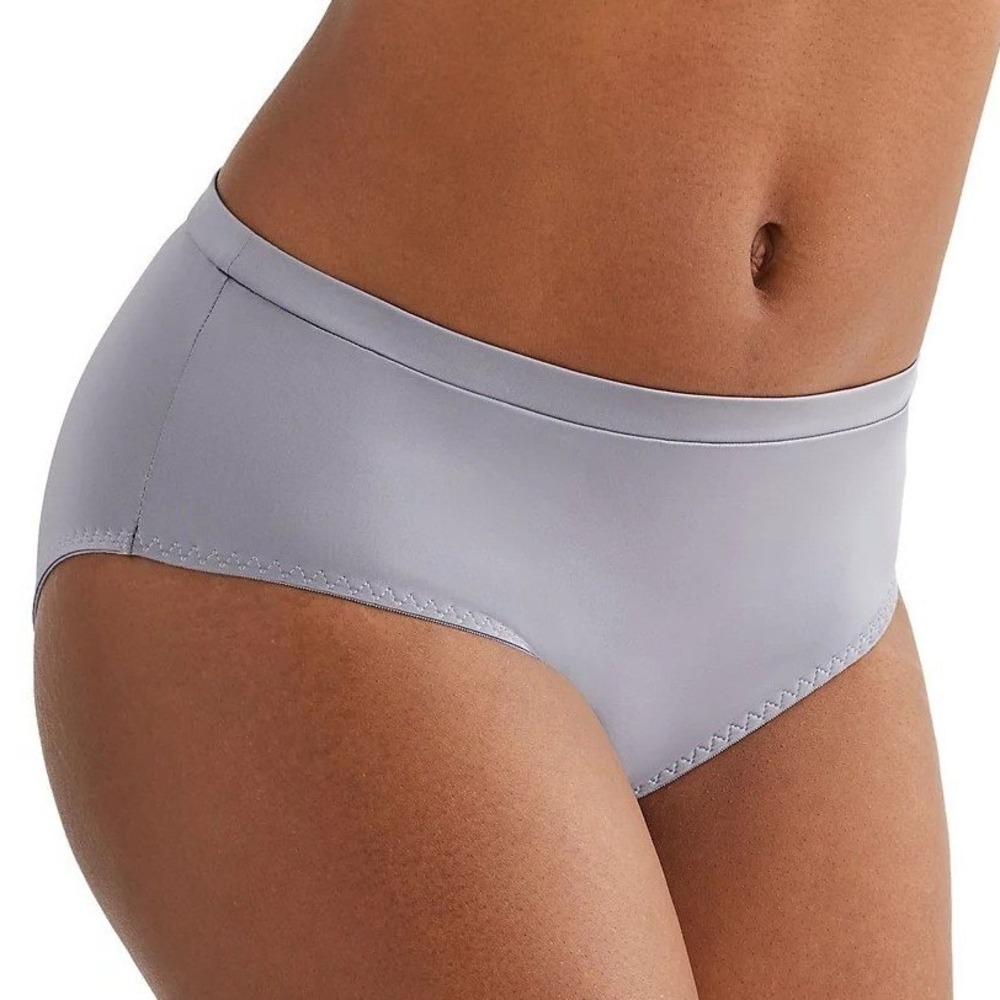 b.tempt'd by Wacoal Women Hipster Panty Gray Large Scalloped Trim Underwear NWT